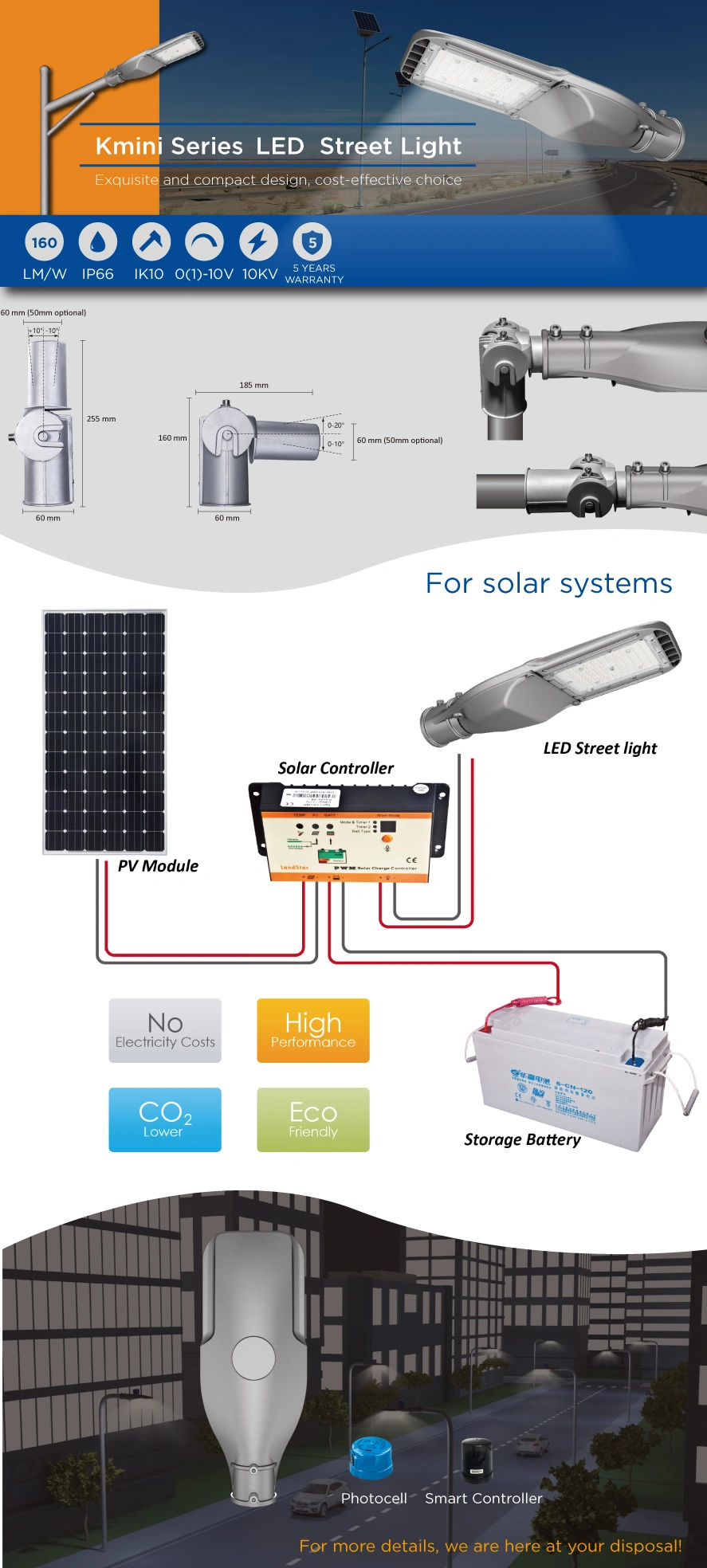 Exterior LED Streetlight Fixtures SMD 3030 with NEMA Socket