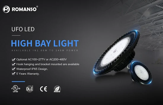 Lampe à suspension industrielle IP65 60W 80W 100W 150W High Bay LED Light Warehouse Lighting Highbay Light LED 200W 300W 400W 500W