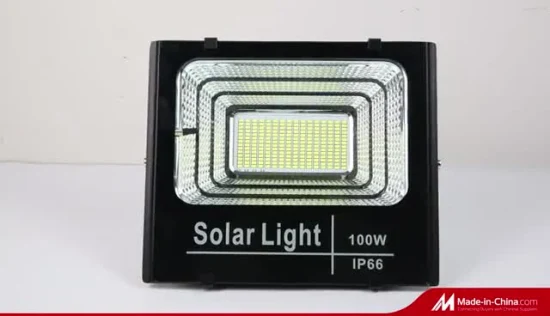 50W 100W 150W 200W IP65 Lampe Solaire Extérieure Étanche Projecteur LED
