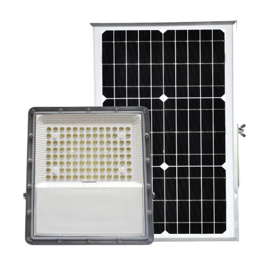 Projet de puissance élevée à économie d'énergie extérieure Panneau solaire étanche LED Projecteur mince 100W 200W 300W 400W Projecteur