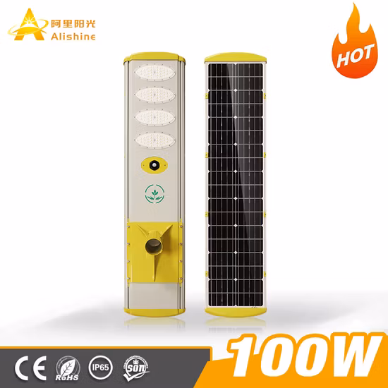Prix ​​​​de gros 100W 150W 200W 250W Produit extérieur ABS Energy Powered Panel Flood Lamp Motion Sensor Road Outdoor Garden Wall LED All in One Solar Street Light